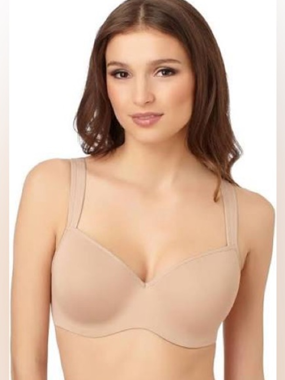 38F Le Mystere Dream Tisha seamless underwire T-shirt bra, beige